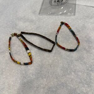 Colorful Beaded Bracelet Set, never worn.